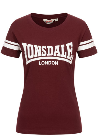 Бордовая демисезон футболка Lonsdale KILLEGRAY