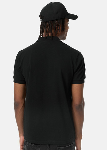 Черная футболка-поло для мужчин Lonsdale