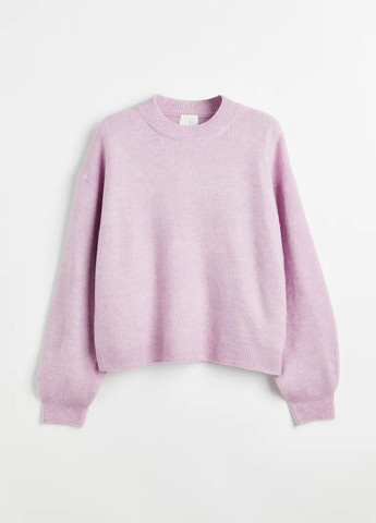 Фиолетовый зимний свитер H&M