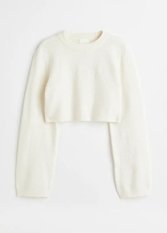 Белый демисезонный свитер H&M