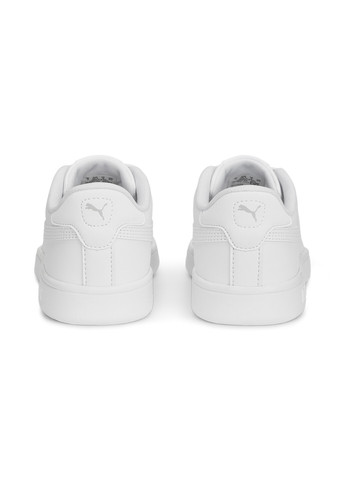 Белые детские кроссовки smash 3.0 leather sneakers youth Puma
