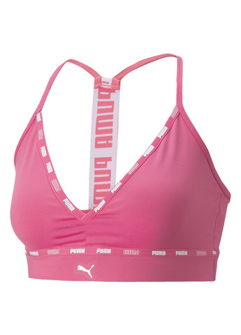 Розовый бра strong strappy training bra women Puma полиэстер, эластан