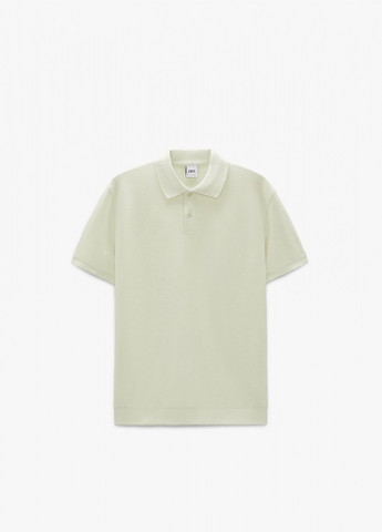 Светло-зеленая футболка поло текстурированная Zara 9240 423 LT GR