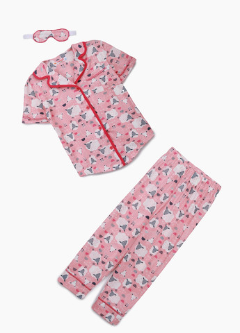 Розовая всесезон пижама Teknur