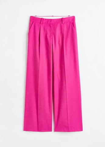 Малиновые демисезонные брюки H&M
