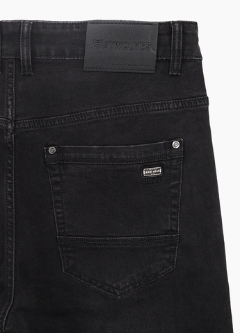 Черные демисезонные джинсы No Brand