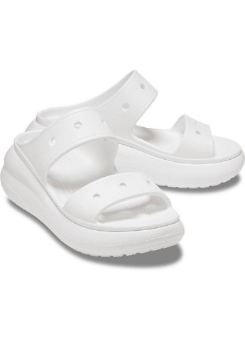 Шльопанці крокси Crocs classic crush sandal white (258047579)