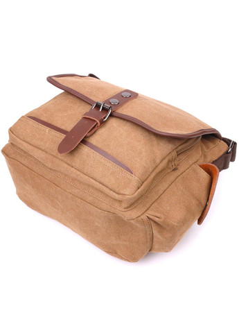 Універсальна чоловіча сумка з клапаном із текстилю 17х24х13 см Vintage (258031682)