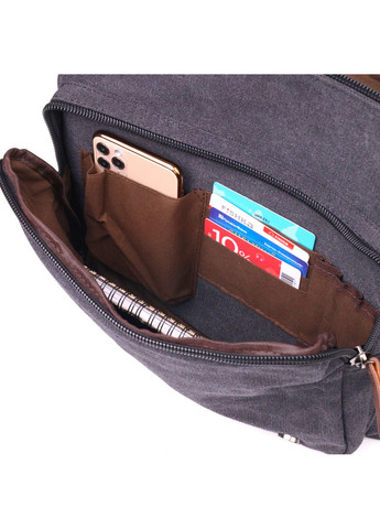 Сумка для ноутбука с клапаном текстильная мужская 36х33х10 см Vintage (258031674)