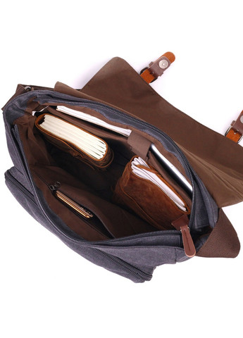 Сумка для ноутбука с клапаном текстильная мужская 36х33х10 см Vintage (258031674)