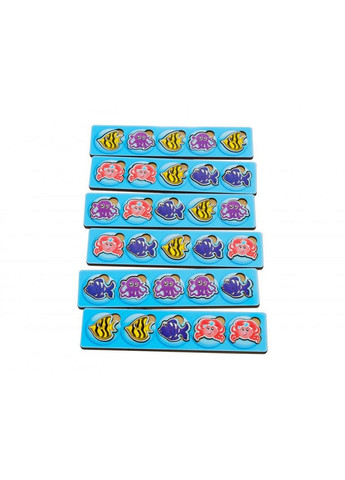 Дерев'яна настільна гра "Морські жителі-1" сортер-комодик 24х15х6 см No Brand (258031752)