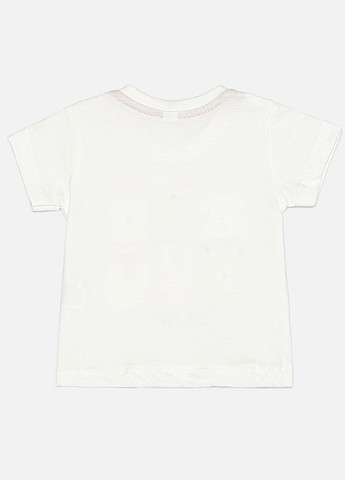 Белая летняя футболка короткий рукав для мальчика Difa