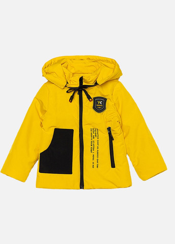 Жовта демісезонна куртка демісезонна для хлопчика парка No Brand