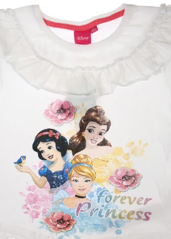 Біла літня футболка Disney