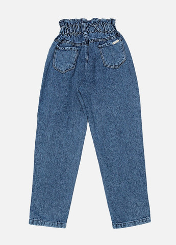 Голубые демисезонные джинсы мом для девочки Eleysa