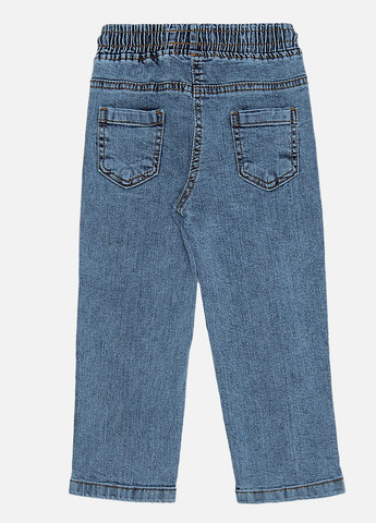 Голубые демисезонные джинсы на резинке для девочки ALG