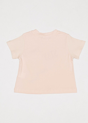 Светло-розовая летняя футболка регуляр для девочки Miss Feriha