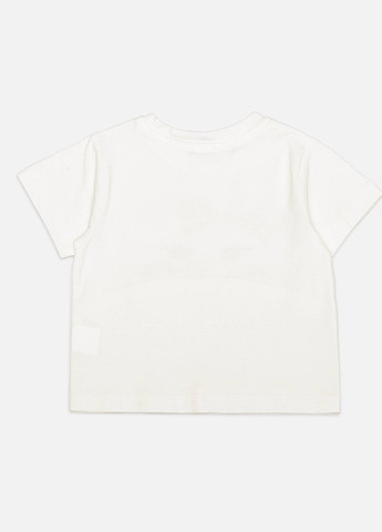 Молочная летняя футболка короткий рукав для девочки Miss Feriha