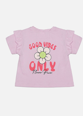 Сиреневая летняя футболка регуляр для девочки Miss Feriha