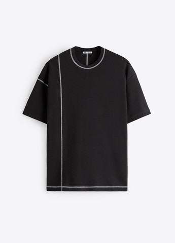 Черная футболка Zara