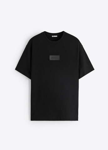 Черная футболка Zara
