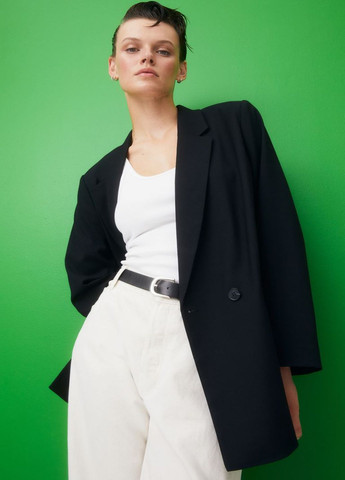 Черный женский пиджак H&M - демисезонный