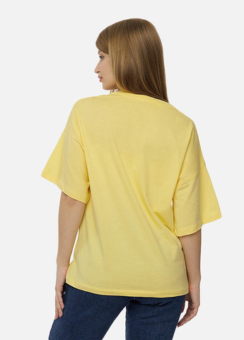 Жовта всесезон жіноча футболка оверсайз Yuki