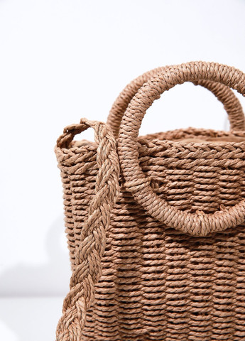 Плетена сумка бежевого кольору Gepur (258095033)