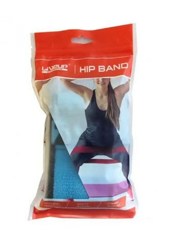 Фитнес резинка HIP BAND фиолетовый S-320x80мм LiveUp (258129920)
