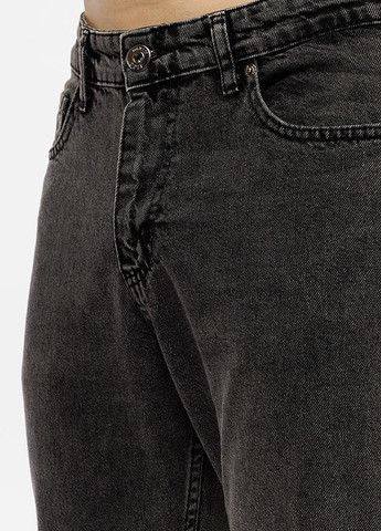 Серые демисезонные мужские джинсы Figo