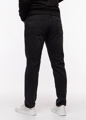 Черные демисезонные мужские джинсы регуляр Figo