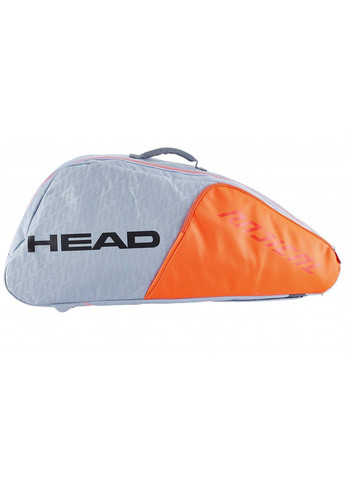 Теннисная сумка RADICAL 9R SUPERCOMBI GROR Серый/Оранжевый Head (258138313)
