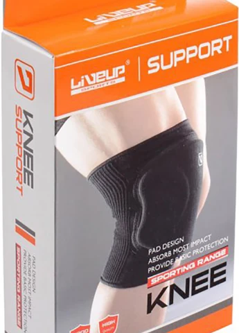 Наколенник защитный KNEE SUPPORT черный L/XL LiveUp (258146537)