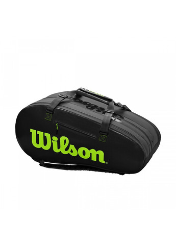 Тенісний Чохол Super Tour 3 Compartment Black/Green (WR8004101001) Wilson (258141323)