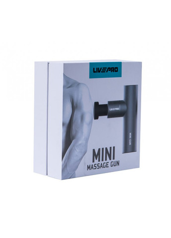 Перкусійний масажер MINI MASSAGE GUN сірий 13.7x9x4.6см LivePro (258143158)