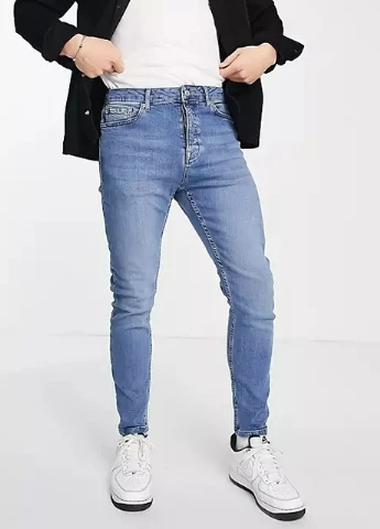 Синие демисезонные джинсы Topman