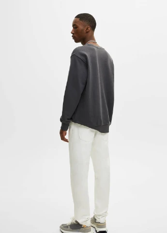 Белые демисезонные джинсы Pull & Bear