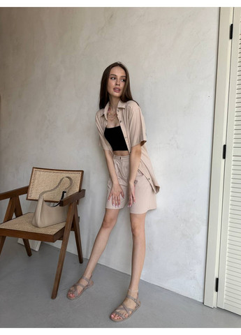 Бежевые женские кожаные босоножки 37 VZUTIK