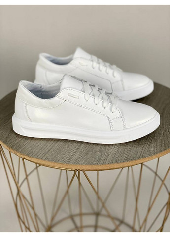 Білі жіночі шкіряні кеди 41 VZUTIK