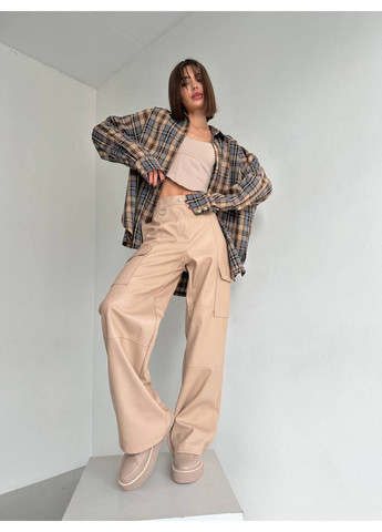 Бежеві жіночі шкіряні кеди 40 VZUTIK