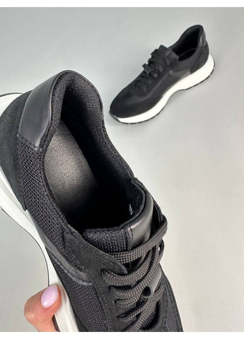 Женские замшевые кроссовки 36 VZUTIK чёрные демисезоны (258163230)