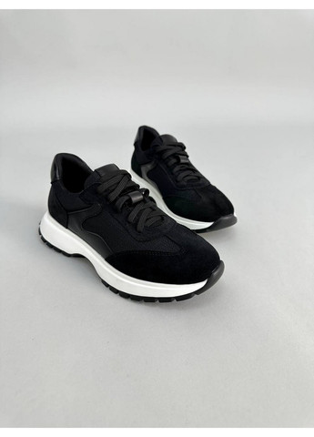 Женские замшевые кроссовки 36 VZUTIK чёрные демисезоны (258163230)