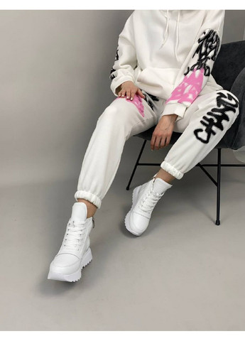 Женские кожаные кроссовки 37 VZUTIK белые демисезоны (258163445)