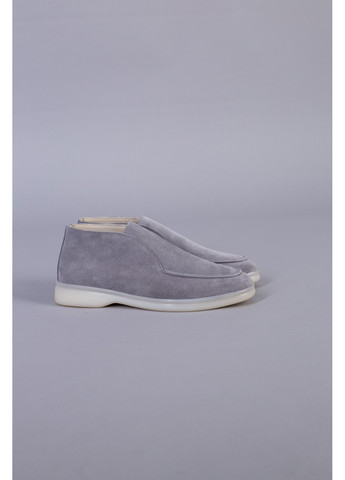 VZUTIK Женские замшевые лоферы 39 серый з натуральная замша, украина — демисезон (258163117)