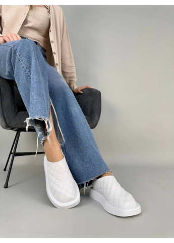 VZUTIK Женские кожаные лоферы 36 белый з натуральная кожа, украина — демисезон (258162634)