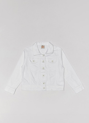 Белая летняя джинсовая куртка для девочки Varol Kids
