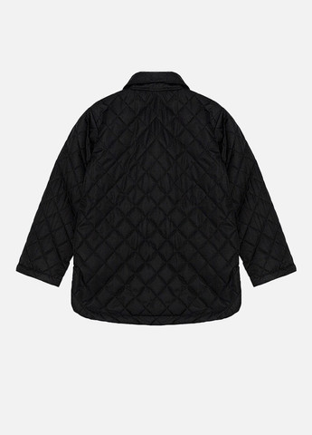 Чорна демісезонна куртка коротка для дівчинки CHENMAFUSHI