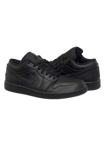 Черные демисезонные кроссовки мужские 1 low Jordan
