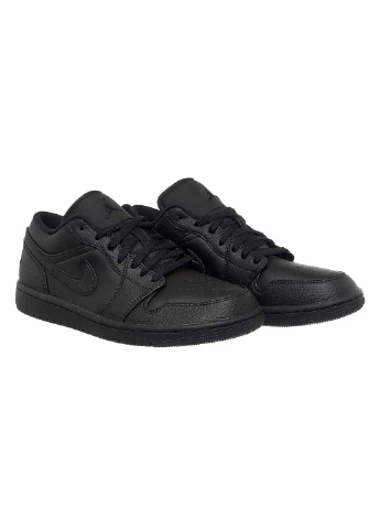 Черные демисезонные кроссовки мужские 1 low Jordan