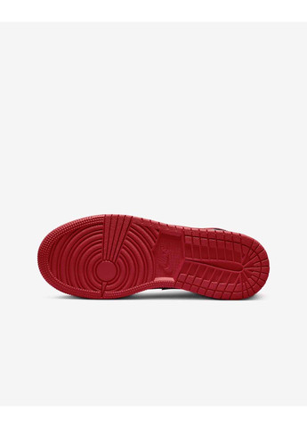 Червоні осінні кросівки жіночі 1 mid gs Jordan